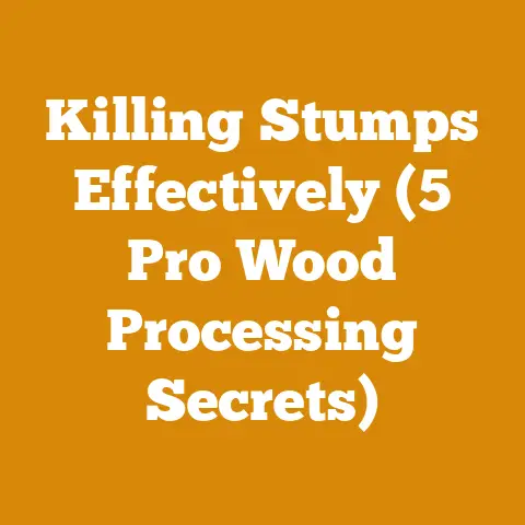 Killing Stumps Effectively (5 Pro Wood Processing Secrets)