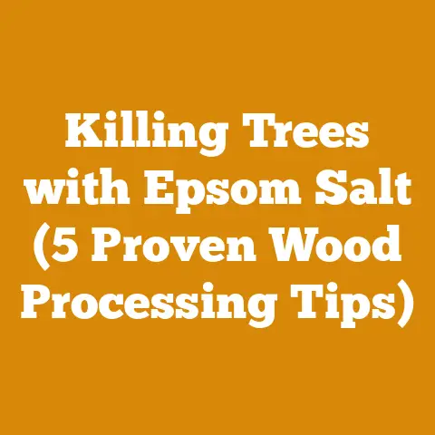 Killing Trees with Epsom Salt (5 Proven Wood Processing Tips)