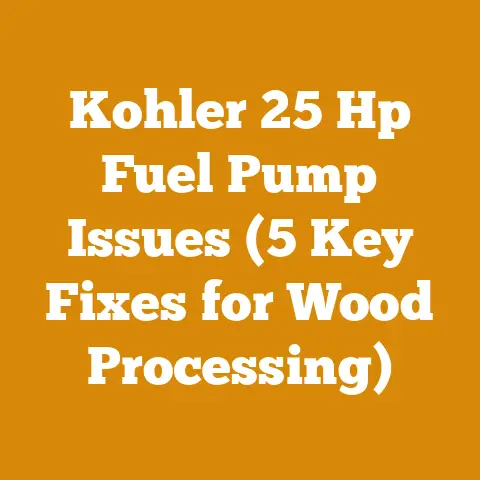 Kohler 25 Hp Fuel Pump Issues (5 Key Fixes for Wood Processing)