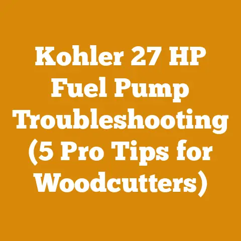 Kohler 27 HP Fuel Pump Troubleshooting (5 Pro Tips for Woodcutters)