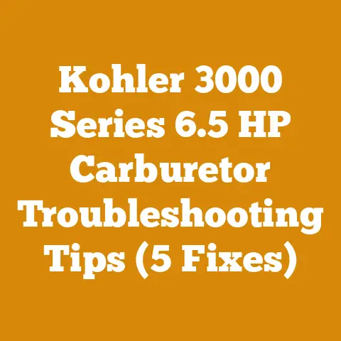 Kohler 3000 Series 6.5 HP Carburetor Troubleshooting Tips (5 Fixes)