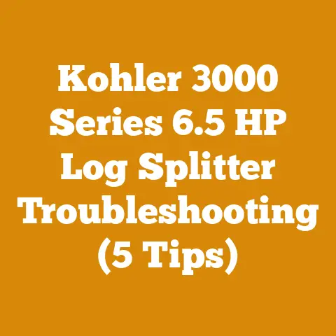 Kohler 3000 Series 6.5 HP Log Splitter Troubleshooting (5 Tips)