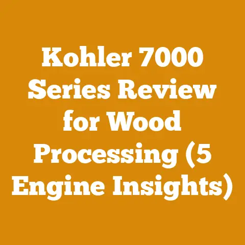 Kohler 7000 Series Review for Wood Processing (5 Engine Insights)