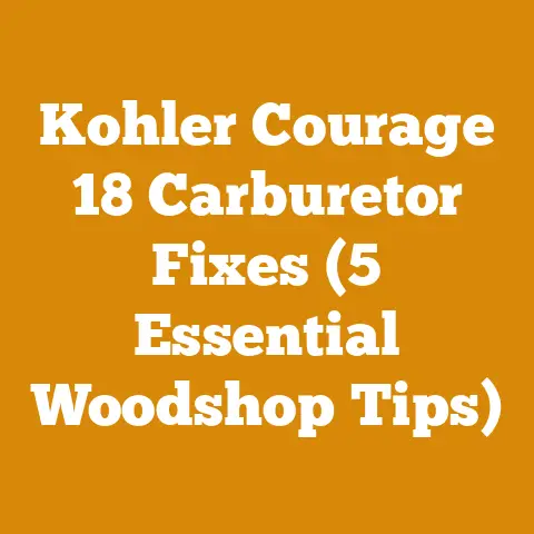 Kohler Courage 18 Carburetor Fixes (5 Essential Woodshop Tips)
