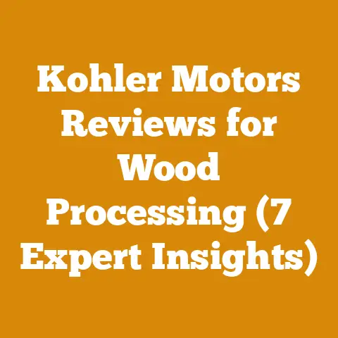 Kohler Motors Reviews for Wood Processing (7 Expert Insights)