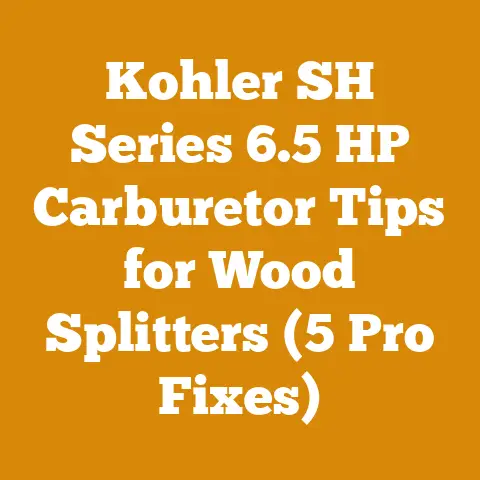 Kohler SH Series 6.5 HP Carburetor Tips for Wood Splitters (5 Pro Fixes)