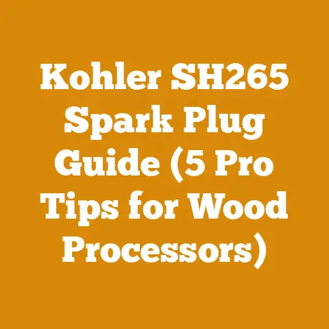 Kohler SH265 Spark Plug Guide (5 Pro Tips for Wood Processors)