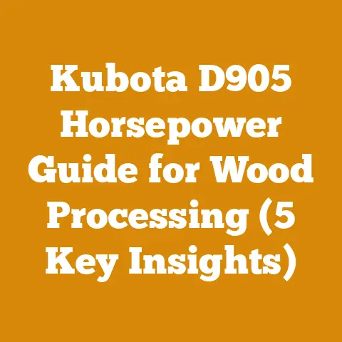 Kubota D905 Horsepower Guide for Wood Processing (5 Key Insights)