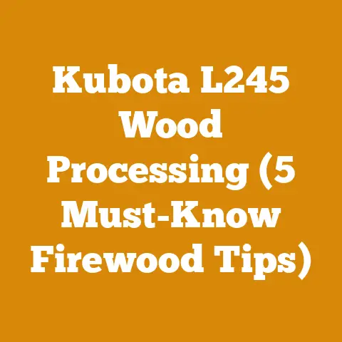 Kubota L245 Wood Processing (5 Must-Know Firewood Tips)