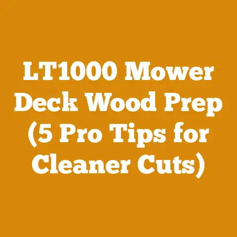 LT1000 Mower Deck Wood Prep (5 Pro Tips for Cleaner Cuts)