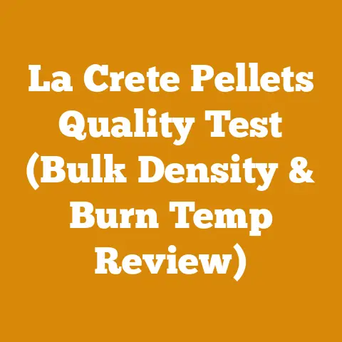 La Crete Pellets Quality Test (Bulk Density & Burn Temp Review)
