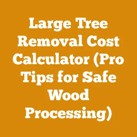 Large Tree Removal Cost Calculator (Pro Tips for Safe Wood Processing)