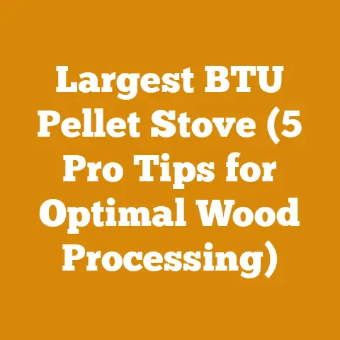 Largest BTU Pellet Stove (5 Pro Tips for Optimal Wood Processing)