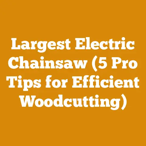 Largest Electric Chainsaw (5 Pro Tips for Efficient Woodcutting)