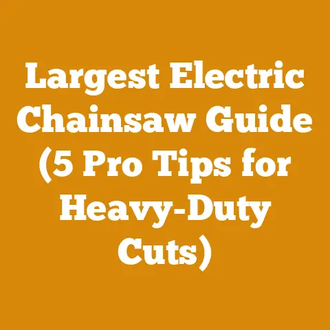 Largest Electric Chainsaw Guide (5 Pro Tips for Heavy-Duty Cuts)