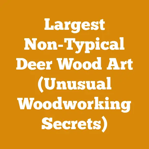 Largest Non-Typical Deer Wood Art (Unusual Woodworking Secrets)