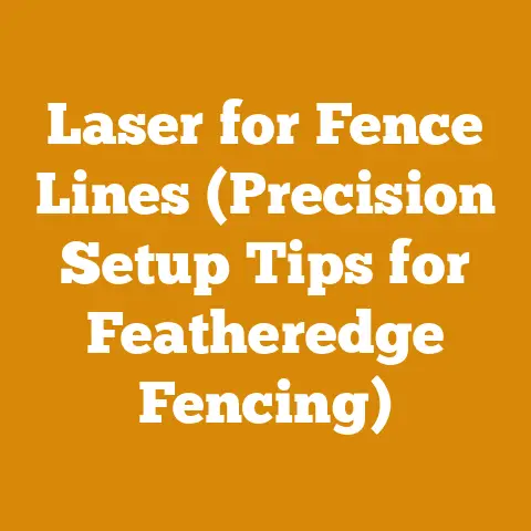 Laser for Fence Lines (Precision Setup Tips for Featheredge Fencing)