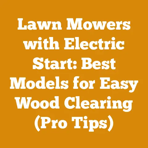 Lawn Mowers with Electric Start: Best Models for Easy Wood Clearing (Pro Tips)