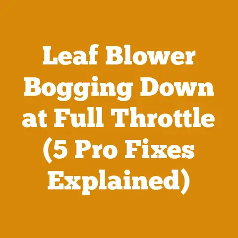 Leaf Blower Bogging Down at Full Throttle (5 Pro Fixes Explained)