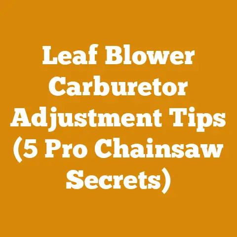 Leaf Blower Carburetor Adjustment Tips (5 Pro Chainsaw Secrets)