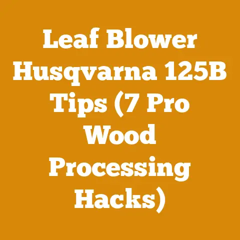 Leaf Blower Husqvarna 125B Tips (7 Pro Wood Processing Hacks)