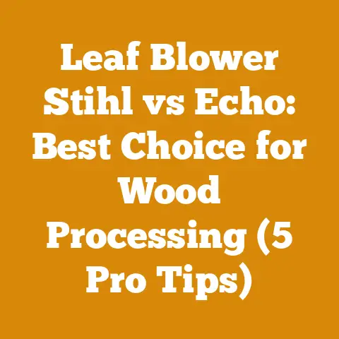 Leaf Blower Stihl vs Echo: Best Choice for Wood Processing (5 Pro Tips)