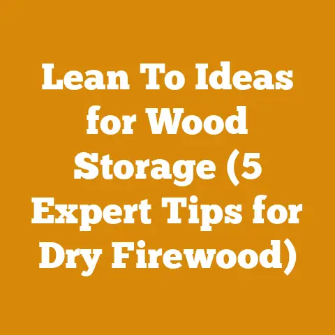 Lean To Ideas for Wood Storage (5 Expert Tips for Dry Firewood)