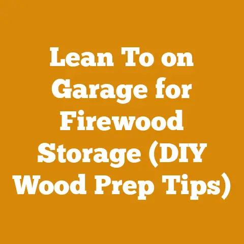 Lean To on Garage for Firewood Storage (DIY Wood Prep Tips)