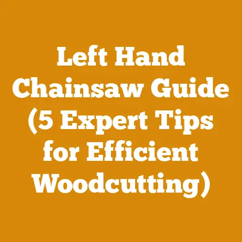 Left Hand Chainsaw Guide (5 Expert Tips for Efficient Woodcutting)