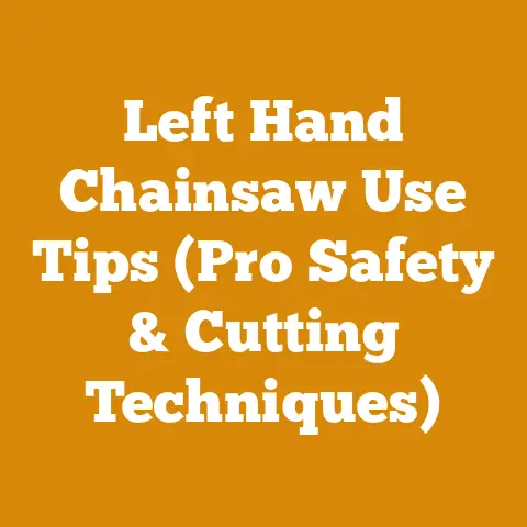 Left Hand Chainsaw Use Tips (Pro Safety & Cutting Techniques)