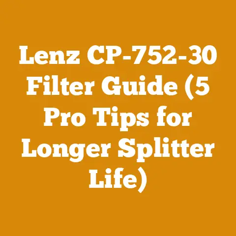 Lenz CP-752-30 Filter Guide (5 Pro Tips for Longer Splitter Life)