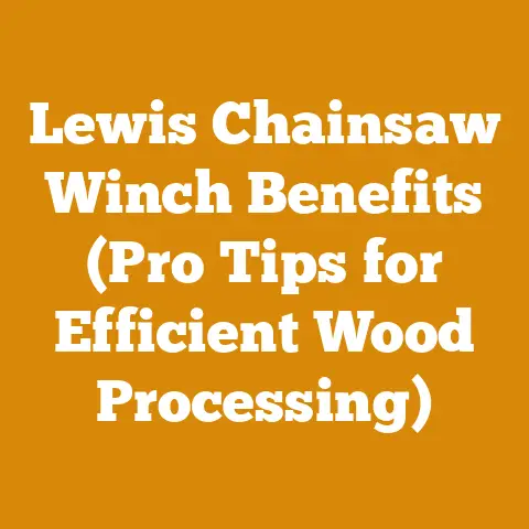 Lewis Chainsaw Winch Benefits (Pro Tips for Efficient Wood Processing)