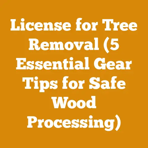 License for Tree Removal (5 Essential Gear Tips for Safe Wood Processing)