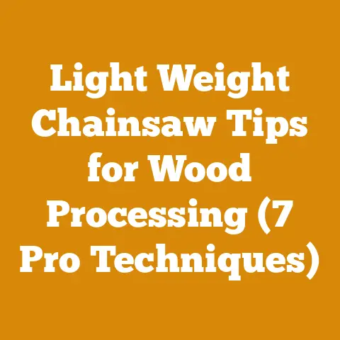 Light Weight Chainsaw Tips for Wood Processing (7 Pro Techniques)