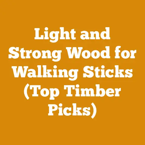 Light and Strong Wood for Walking Sticks (Top Timber Picks)