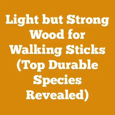 Light but Strong Wood for Walking Sticks (Top Durable Species Revealed)