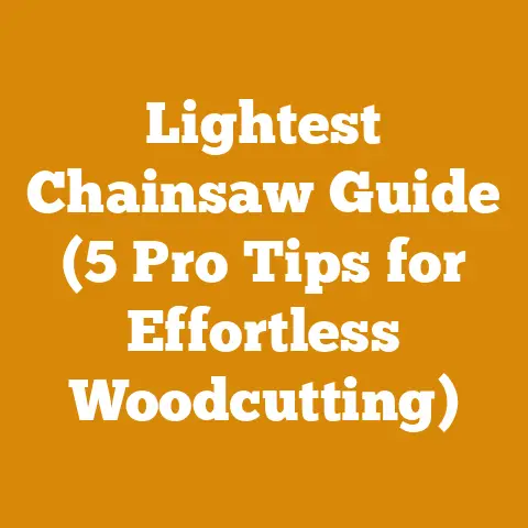 Lightest Chainsaw Guide (5 Pro Tips for Effortless Woodcutting)