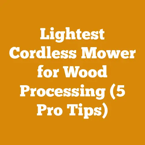 Lightest Cordless Mower for Wood Processing (5 Pro Tips)