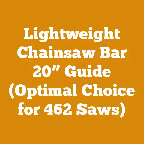 Lightweight Chainsaw Bar 20” Guide (Optimal Choice for 462 Saws)