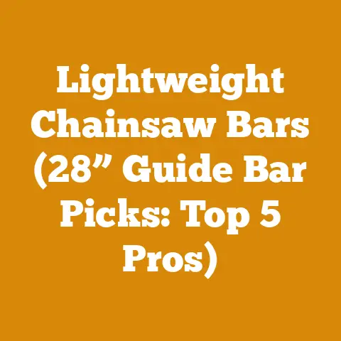 Lightweight Chainsaw Bars (28” Guide Bar Picks: Top 5 Pros)