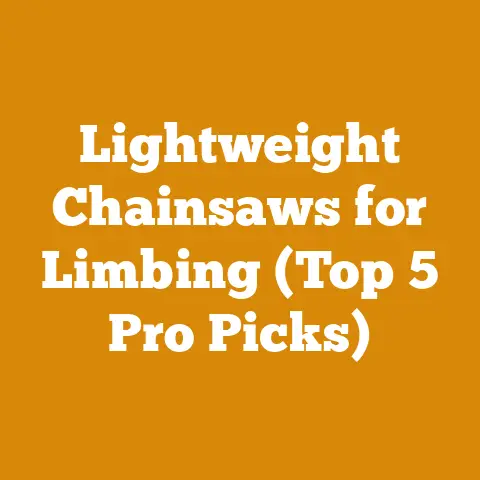 Lightweight Chainsaws for Limbing (Top 5 Pro Picks)