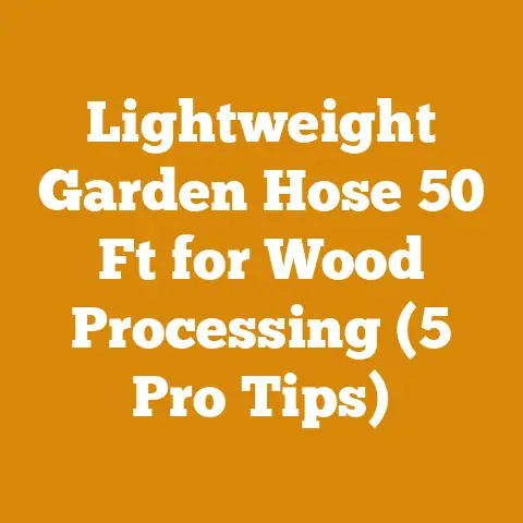 Lightweight Garden Hose 50 Ft for Wood Processing (5 Pro Tips)