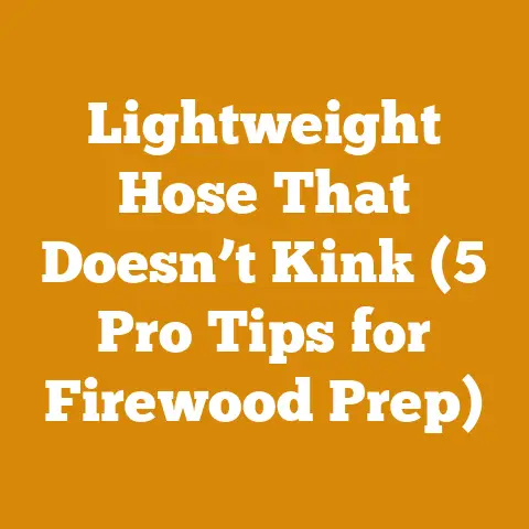 Lightweight Hose That Doesn’t Kink (5 Pro Tips for Firewood Prep)