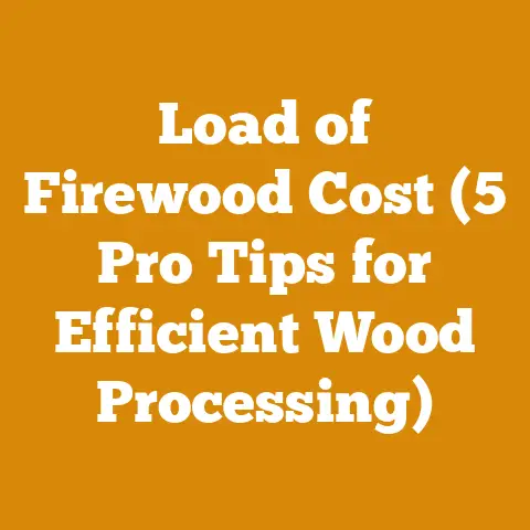 Load of Firewood Cost (5 Pro Tips for Efficient Wood Processing)