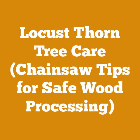 Locust Thorn Tree Care (Chainsaw Tips for Safe Wood Processing)