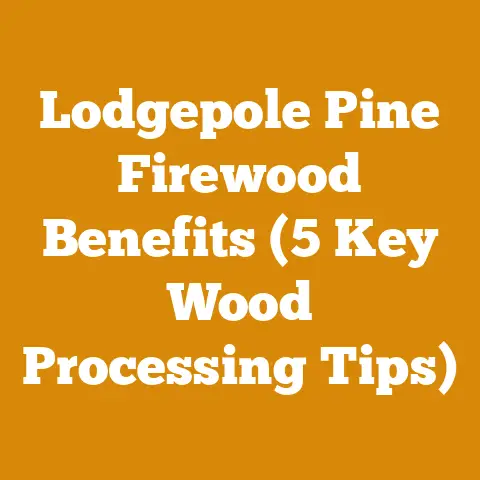 Lodgepole Pine Firewood Benefits (5 Key Wood Processing Tips)