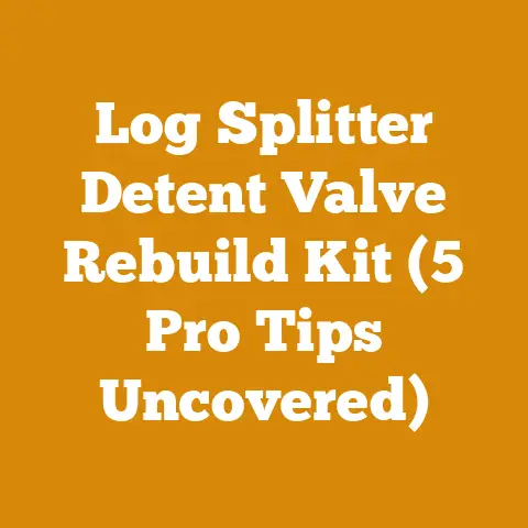 Log Splitter Detent Valve Rebuild Kit (5 Pro Tips Uncovered)