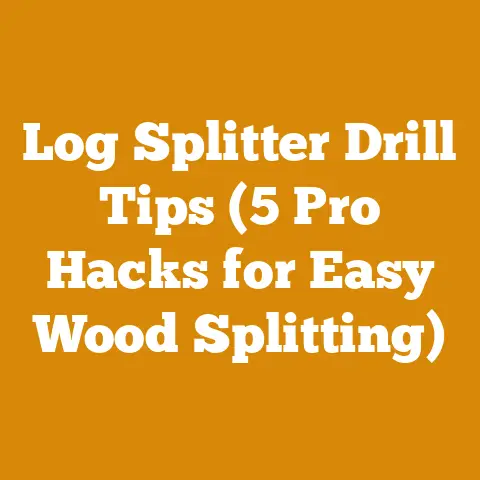 Log Splitter Drill Tips (5 Pro Hacks for Easy Wood Splitting)