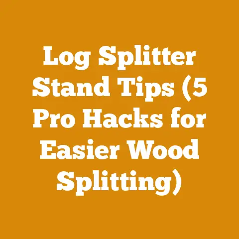 Log Splitter Stand Tips (5 Pro Hacks for Easier Wood Splitting)