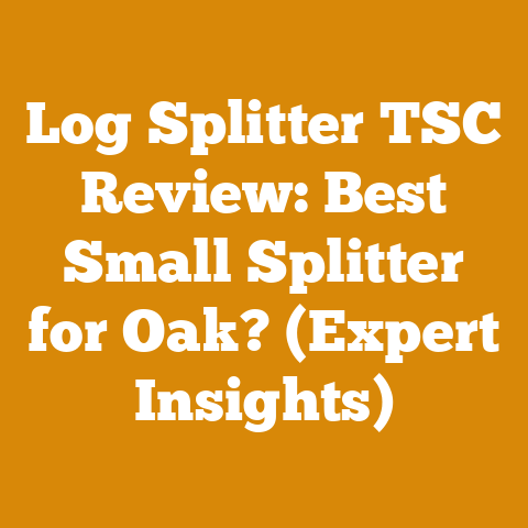 Log Splitter TSC Review: Best Small Splitter for Oak? (Expert Insights)